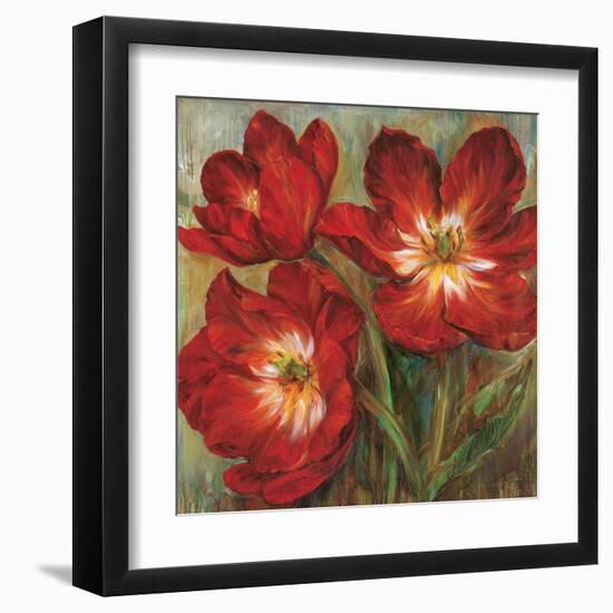 Flamenco Reds-Liv Carson-Framed Art Print