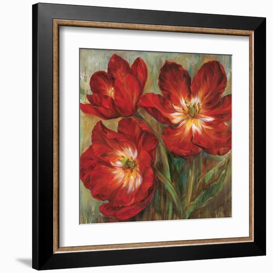 Flamenco Reds-Liv Carson-Framed Art Print