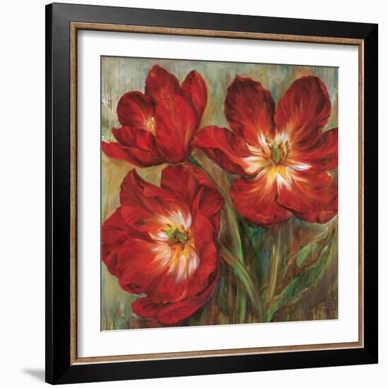 Flamenco Reds-Liv Carson-Framed Art Print