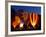 Flames Light up the Evening as Hot Air Balloonists Participate-null-Framed Photographic Print