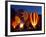 Flames Light up the Evening as Hot Air Balloonists Participate-null-Framed Photographic Print