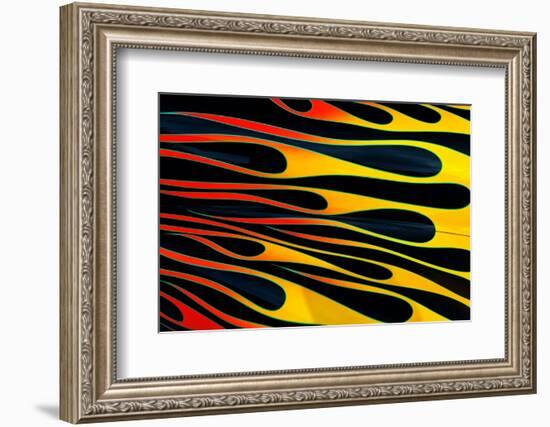 Flames painted on classic street rod, Street Rod Nationals, Louisville, Kentucky-Adam Jones-Framed Photographic Print