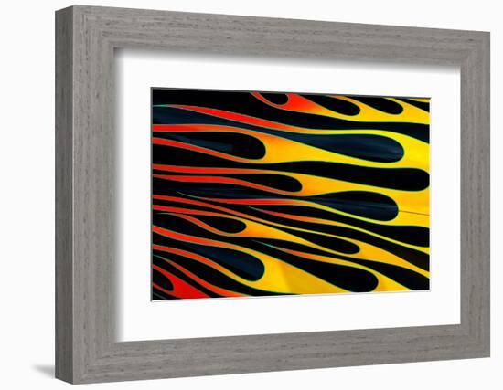 Flames painted on classic street rod, Street Rod Nationals, Louisville, Kentucky-Adam Jones-Framed Photographic Print