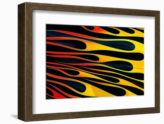 Flames painted on classic street rod, Street Rod Nationals, Louisville, Kentucky-Adam Jones-Framed Photographic Print