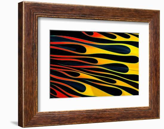 Flames painted on classic street rod, Street Rod Nationals, Louisville, Kentucky-Adam Jones-Framed Photographic Print