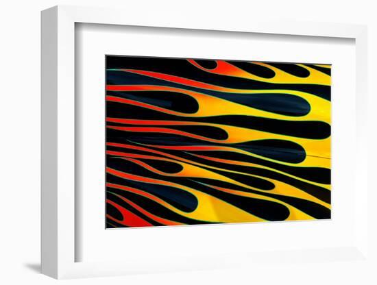 Flames painted on classic street rod, Street Rod Nationals, Louisville, Kentucky-Adam Jones-Framed Photographic Print