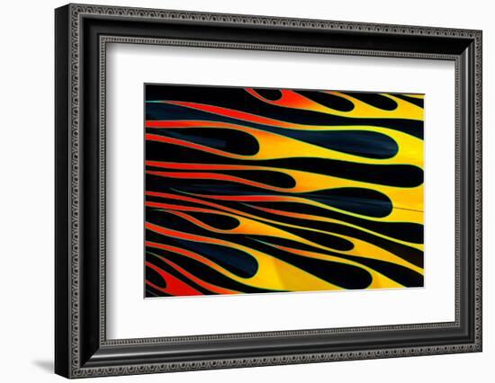 Flames painted on classic street rod, Street Rod Nationals, Louisville, Kentucky-Adam Jones-Framed Photographic Print