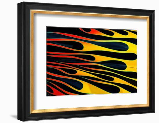 Flames painted on classic street rod, Street Rod Nationals, Louisville, Kentucky-Adam Jones-Framed Photographic Print