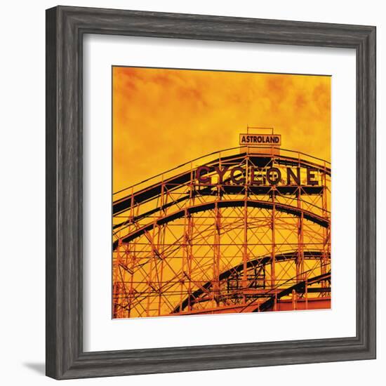 Flaming Cyclone-Erin Clark-Framed Art Print