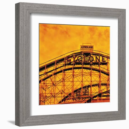 Flaming Cyclone-Erin Clark-Framed Art Print