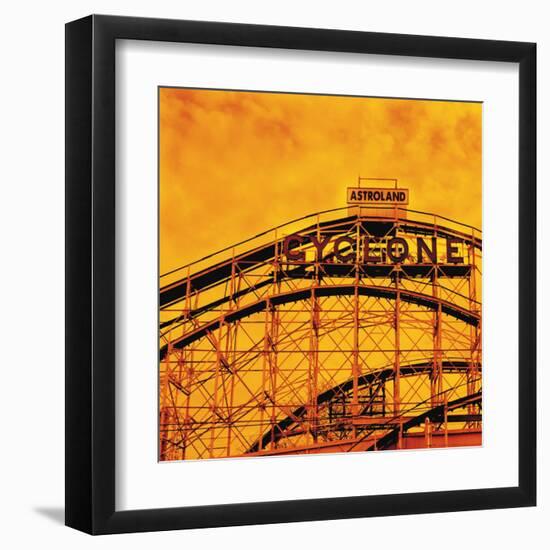 Flaming Cyclone-Erin Clark-Framed Art Print