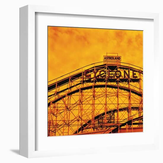 Flaming Cyclone-Erin Clark-Framed Art Print