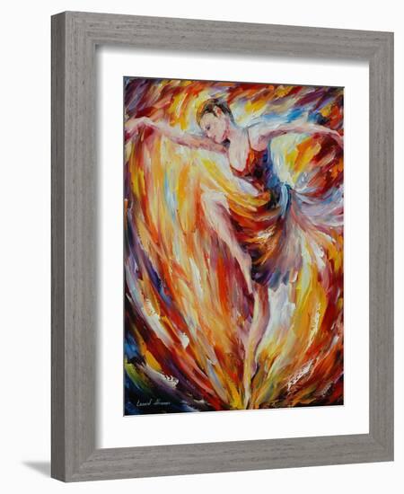 Flaming Dance-Leonid Afremov-Framed Art Print