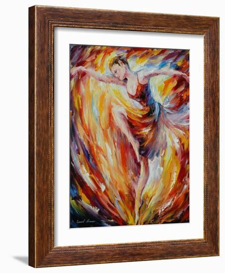 Flaming Dance-Leonid Afremov-Framed Art Print