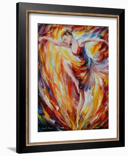 Flaming Dance-Leonid Afremov-Framed Art Print