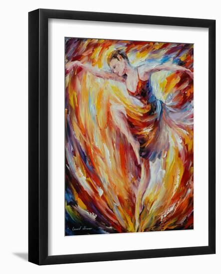 Flaming Dance-Leonid Afremov-Framed Art Print