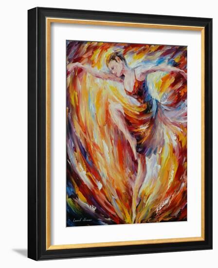 Flaming Dance-Leonid Afremov-Framed Art Print