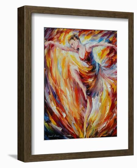 Flaming Dance-Leonid Afremov-Framed Premium Giclee Print