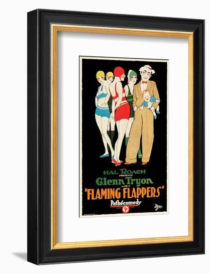 Flaming Flappers - 1925-null-Framed Giclee Print