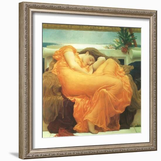 Flaming June, 1895-Frederick Leighton-Framed Giclee Print