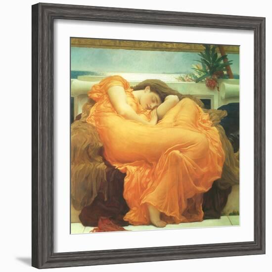 Flaming June, 1895-Frederick Leighton-Framed Giclee Print