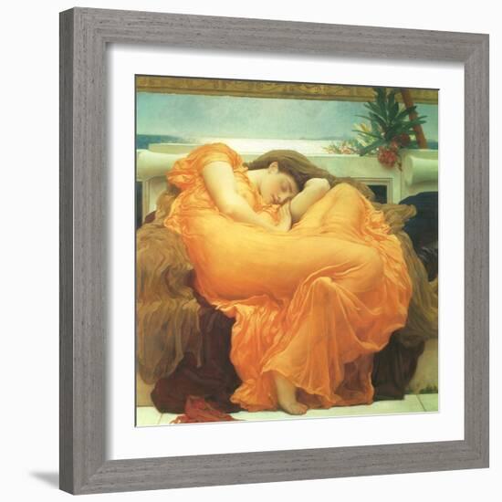 Flaming June, 1895-Frederick Leighton-Framed Giclee Print