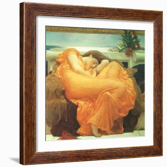 Flaming June, 1895-Frederick Leighton-Framed Giclee Print