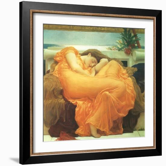 Flaming June, 1895-Frederick Leighton-Framed Giclee Print