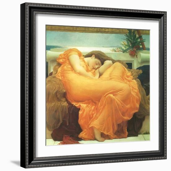 Flaming June, 1895-Frederick Leighton-Framed Giclee Print