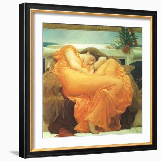 Flaming June, 1895-Frederick Leighton-Framed Giclee Print