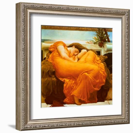 Flaming June, c.1895-Frederick Leighton-Framed Art Print