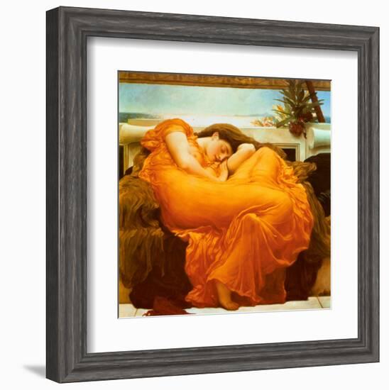 Flaming June, c.1895-Frederick Leighton-Framed Art Print