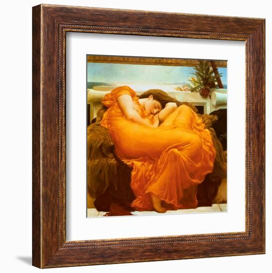 Flaming June, c.1895-Frederick Leighton-Framed Art Print