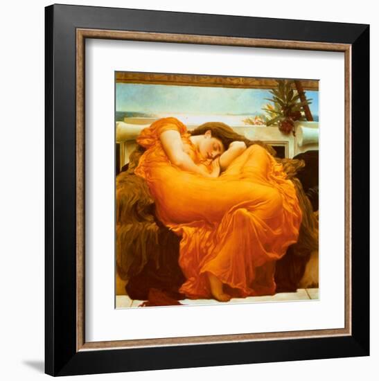 Flaming June, c.1895-Frederick Leighton-Framed Art Print