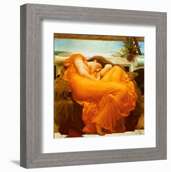 Flaming June, c.1895-Frederick Leighton-Framed Art Print