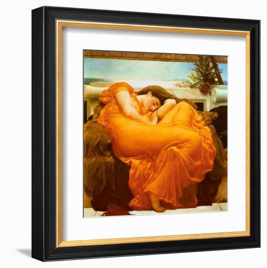 Flaming June, c.1895-Frederick Leighton-Framed Art Print