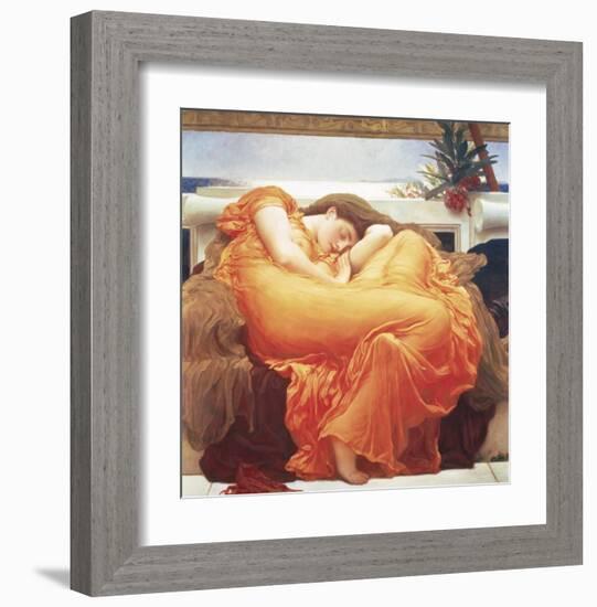 Flaming June-Frederick Leighton-Framed Art Print