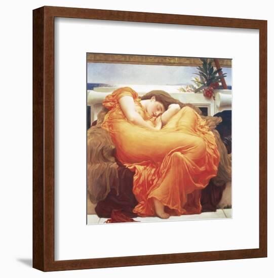 Flaming June-Frederick Leighton-Framed Art Print