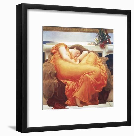 Flaming June-Frederick Leighton-Framed Art Print