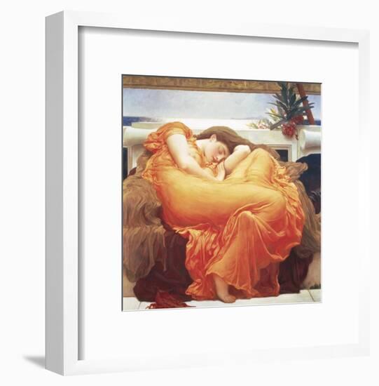 Flaming June-Frederick Leighton-Framed Art Print