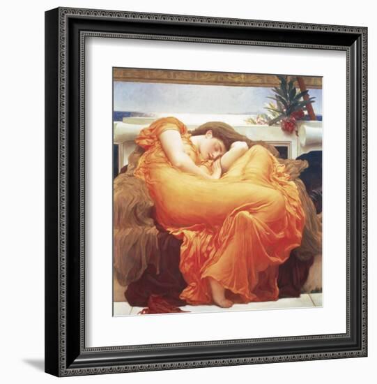 Flaming June-Frederick Leighton-Framed Art Print