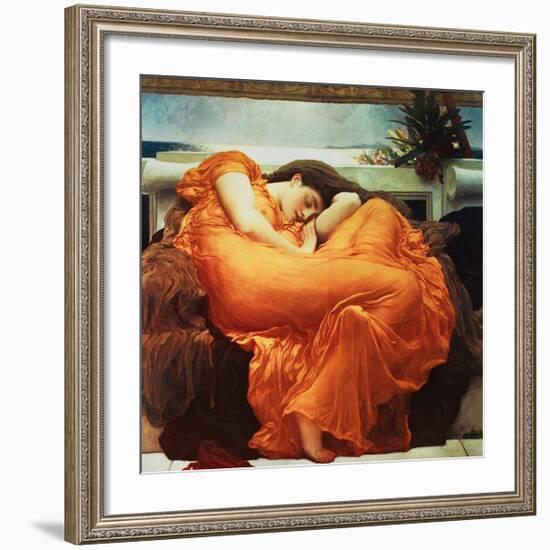 Flaming June-Frederick Leighton-Framed Giclee Print