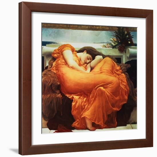 Flaming June-Frederick Leighton-Framed Giclee Print