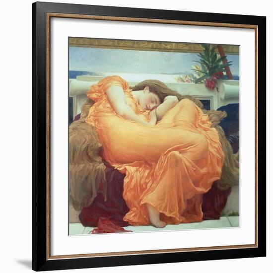 Flaming June-Frederick Leighton-Framed Premium Giclee Print