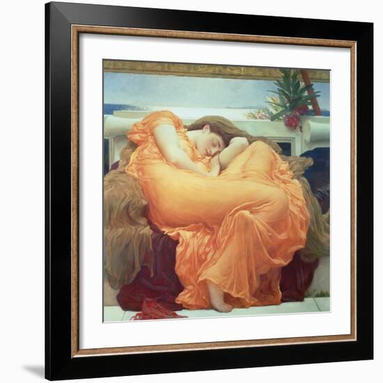 Flaming June-Frederick Leighton-Framed Premium Giclee Print