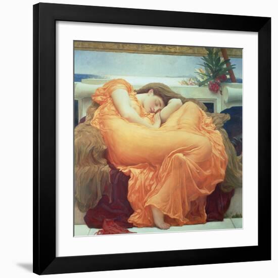 Flaming June-Frederick Leighton-Framed Premium Giclee Print