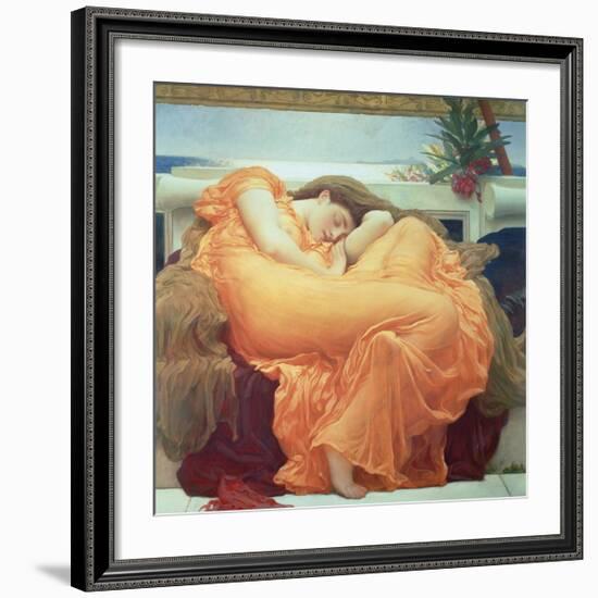 Flaming June-Frederick Leighton-Framed Premium Giclee Print