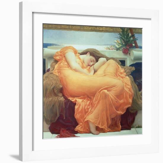 Flaming June-Frederick Leighton-Framed Premium Giclee Print