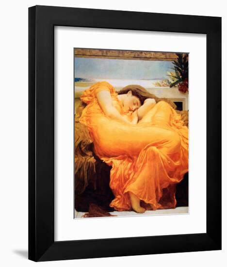 Flaming June-Frederick Leighton-Framed Art Print