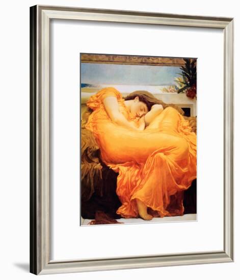 Flaming June-Frederick Leighton-Framed Art Print